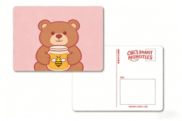 Honey Jar Bear 5x7 Postcard