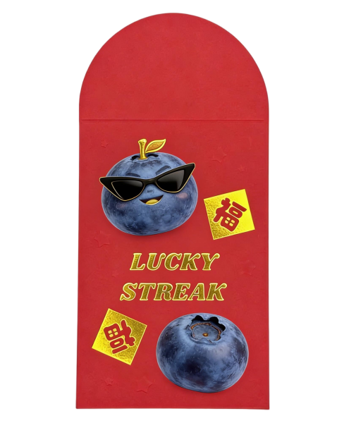 Lucky Streak Blueberry Red Envelope (10 Pack)