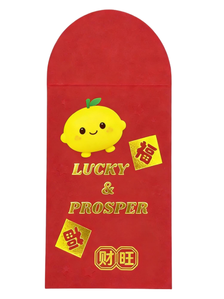 Lucky & Prosper Lemon Red Envelope (10 Pack)